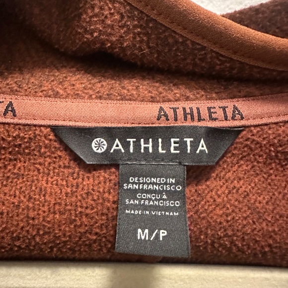 Athleta Stroll Fleece Full Zip - Petite Medium - Picture 2 of 6
